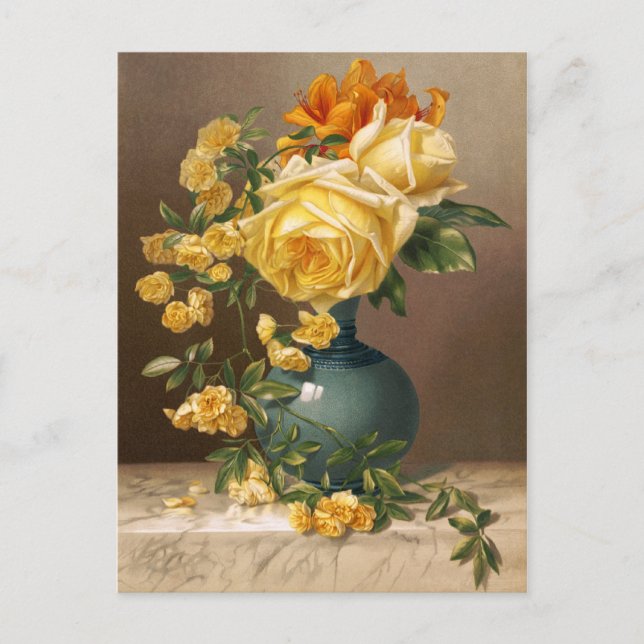 William Duffield: Marchal Niel-Rose Postkarte (Vorderseite)