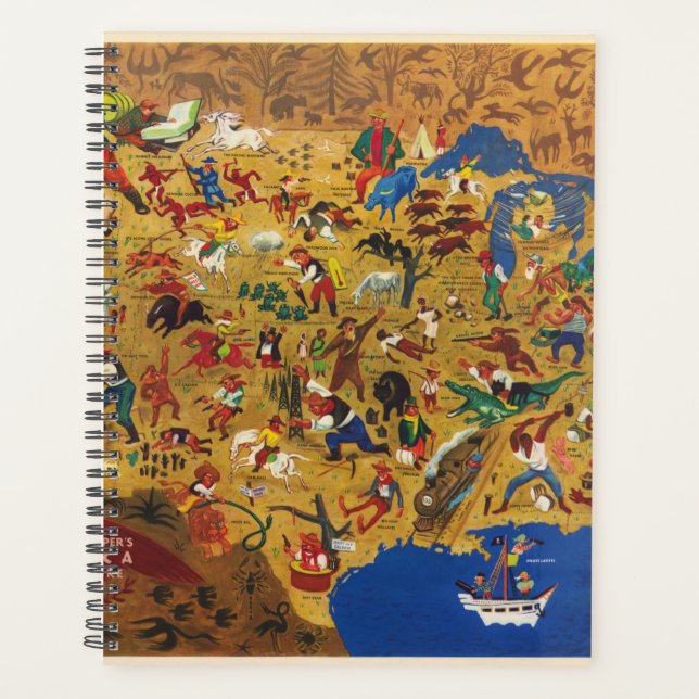 William Groppers Amerika - Cartoon Folklore Planer (Vorderseite)