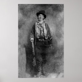 William H. Bonney, Billy Kid Old West Outlaw Poster