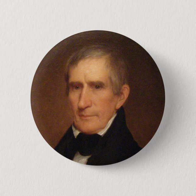 William Henry Harrison 9 Button (Vorderseite)