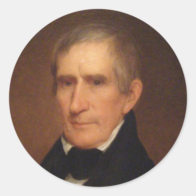 William Henry Harrison 9 Runder Aufkleber (Vorderseite)
