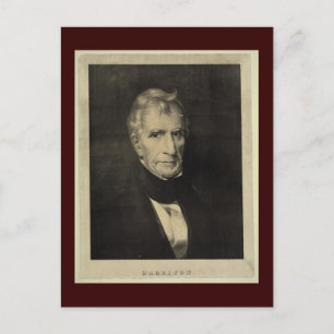 William Henry Harrison, Neunter Präsident Postcard Postkarte