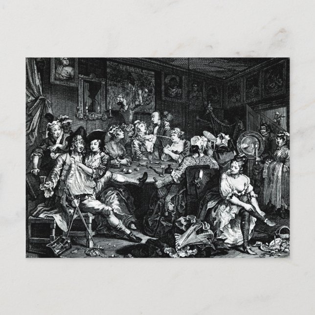 William Hogarth Art Postkarte (Vorderseite)