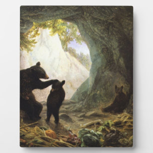 William Holbrook Bart Bear and Cubs 1864 Fotoplatte