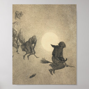 William Holbrook Bart The Witch's Ride 1870 Poster