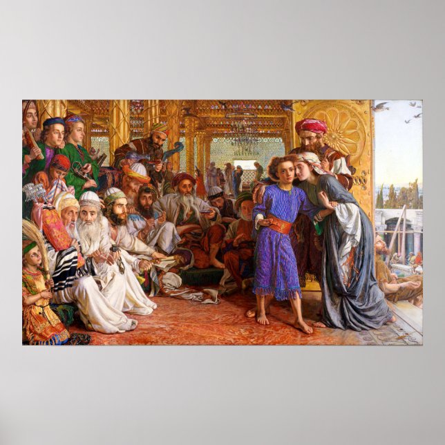 William Holman Hunt Die Suche nach dem Erlöser Poster (Vorne)