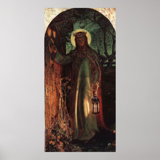 William Holman Hunt Licht der Welt Poster (Vorne)
