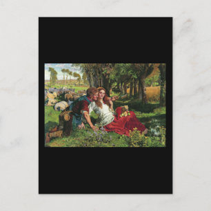 William Holman Hunt The Hireling Shepherd Postkarte