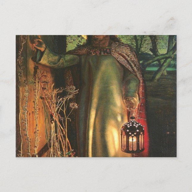 William Holman jagt das Licht der Welt Postkarte (Vorderseite)