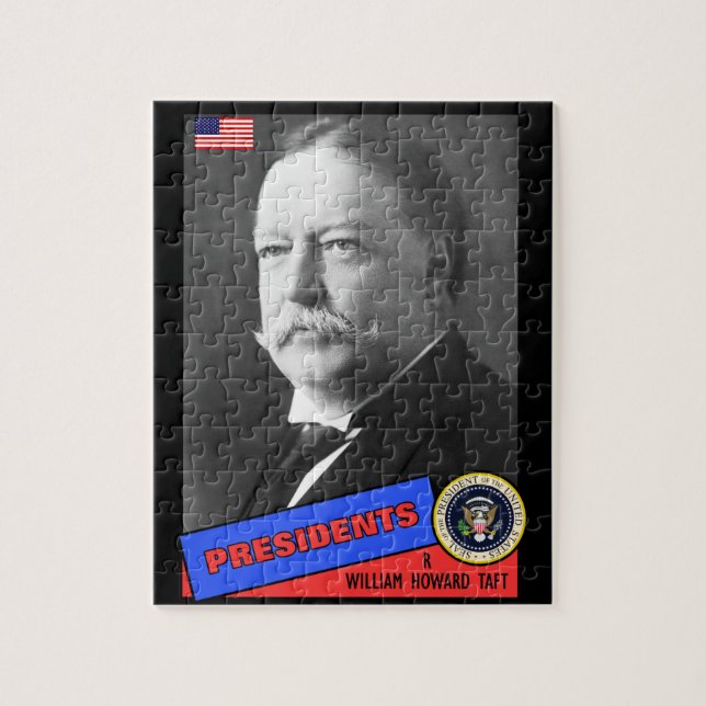 William Howard Taft Baseball Card (Vertikal)