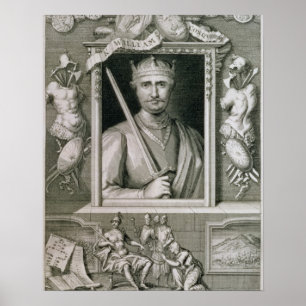 William I der Eroberer-(1027-87) König von England Poster