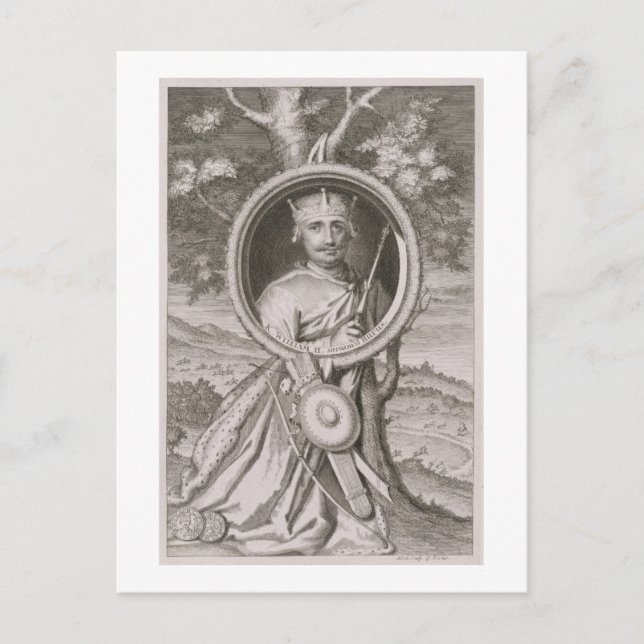 William II 'Rufus' (c.1056-1100) King of England Postkarte (Vorderseite)
