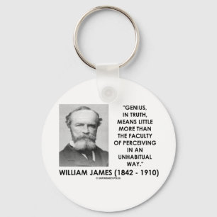 William James-Genie, das eine Unhabitual Weise Schlüsselanhänger