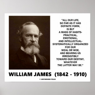 William James-Masse des Poster