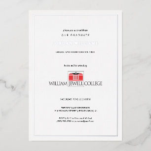 William Jewell Abschlussfeier Folieneinladung