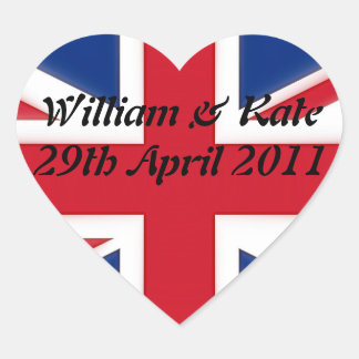 William & Kate - 29. April 2011 Herz-Aufkleber