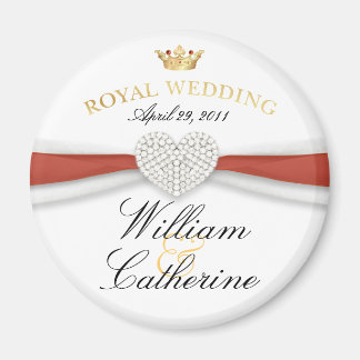William & Kate - Königliche Hochzeit - Gedenkgesch Magnet