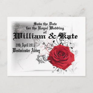 William & Kate Royal Wedding Sammlerstücke Souveni Postkarte