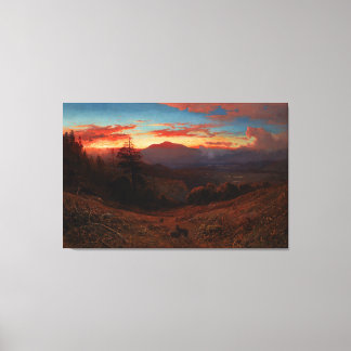 William Keith_Sunset on Mount Diablo Leinwanddruck