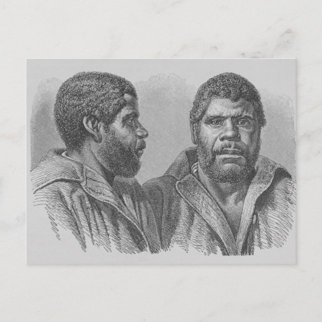 William Lanney, der letzte Tasmanier Postkarte (Vorderseite)