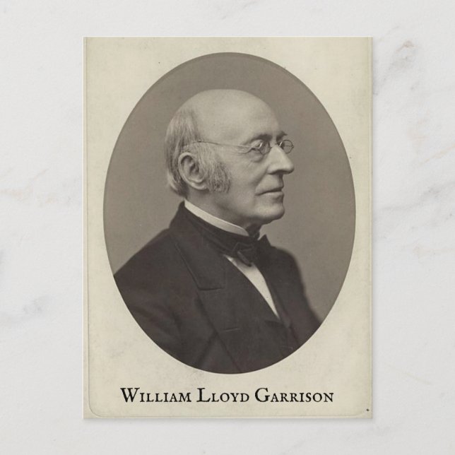 William Lloyd Garrison Postkarte (Vorderseite)