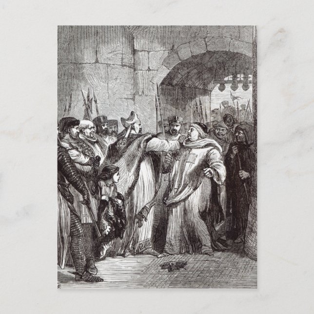 William Longchamp und Hugh de Pudsey Postkarte (Vorderseite)