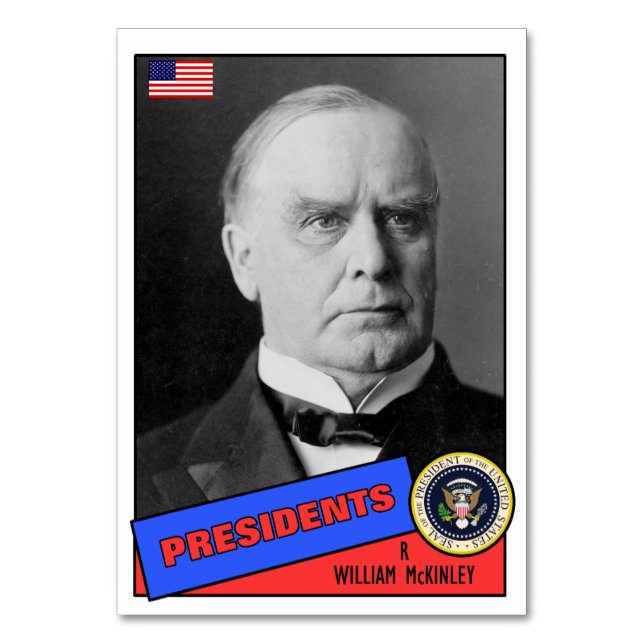 William McKinley Baseball Card Tischnummer (Vorderseite)