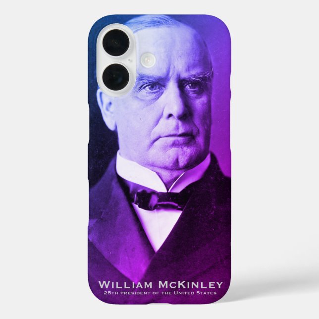 William McKinley, USA "Tariff King" 25. Präsident iPhone 16 Hülle (Rückseite)