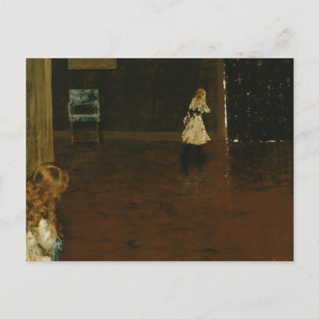 William Merritt Chase - Hide and Seek Postkarte (Vorderseite)