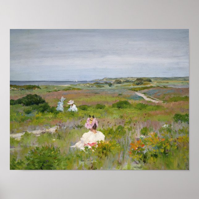 William Merritt Chase - Landscape - Shinnecock, Poster (Vorne)