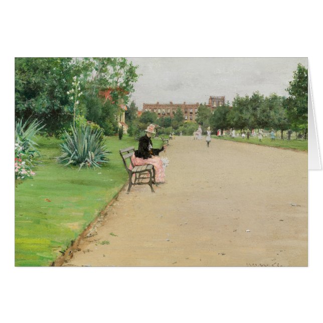 William Merritt Chase - Un parc municipal (Devant horizontal)
