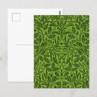William Mirrors Acorns & oak Blätter Pattern Green