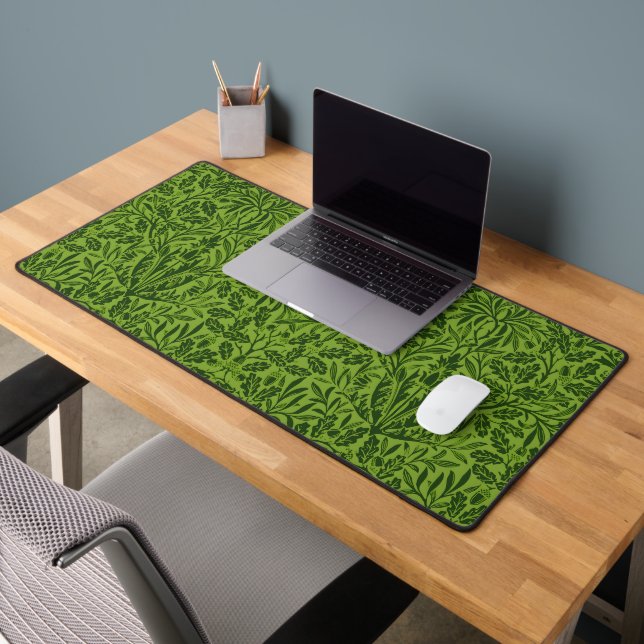 William Mirrors Acorns & oak Blätter Pattern Green Schreibtischunterlage (Büro 2)
