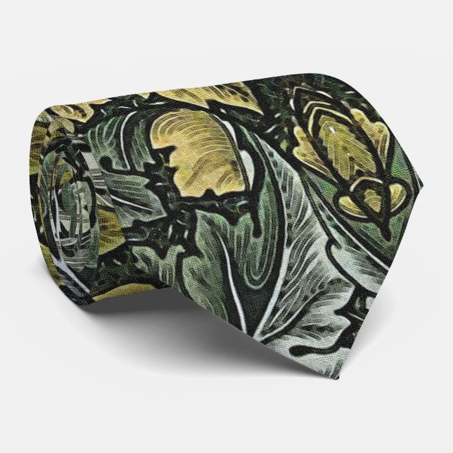 William Morris 1875 Acanthus neck Krawatte (Gerollt)