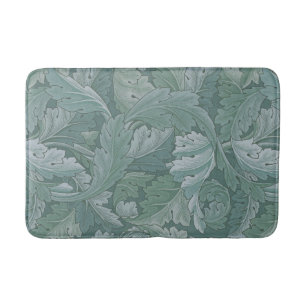 William Morris Acanthus-Blatt Tealblau-Muster Badematte