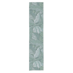 William Morris Acanthus-Blatt Tealblau-Muster Kurzer Tischläufer