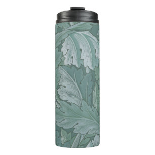 William Morris Acanthus-Blatt Tealblau-Muster Thermosbecher