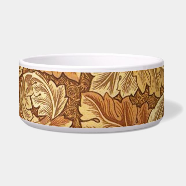 William Morris Acanthus Brown Autumn Leaves Napf (Vorderseite)