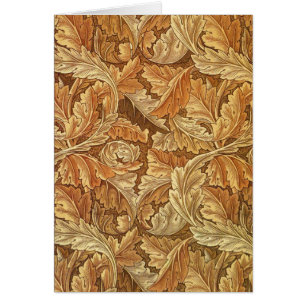 William Morris Acanthus Brown Feuilles d'automne