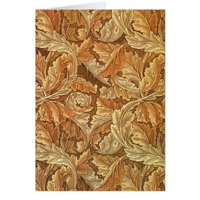 William Morris Acanthus Brown Feuilles d'automne (Devant)