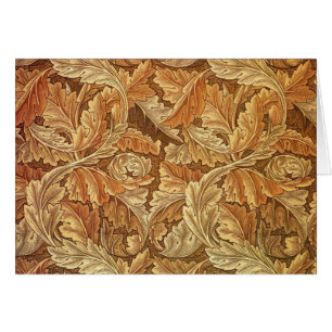 William Morris Acanthus Brun Feuilles d'Automne