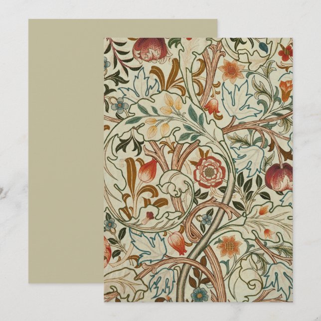 William Morris Acanthus Embroidery Muster (Vorne/Hinten)