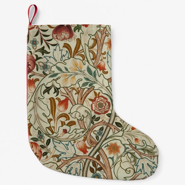 William Morris Acanthus Embroidery Muster Kleiner Weihnachtsstrumpf (Vorderseite)
