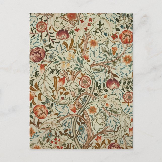 William Morris Acanthus Embroidery Muster Postkarte (Vorderseite)