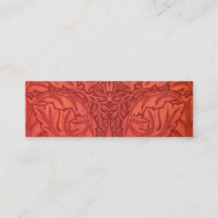 William Morris Acanthus für Velveteen-Design Mini Visitenkarte