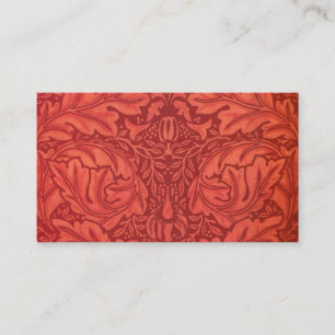 William Morris Acanthus für Velveteen-Design Visitenkarte