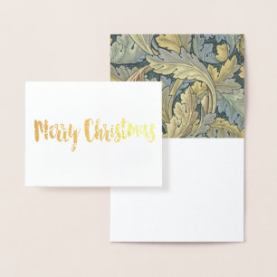 William Morris Acanthus Leaves Floral Art Nouvelle Folienkarte