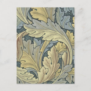 William Morris Acanthus Leaves Floral Art Nouvelle Postkarte