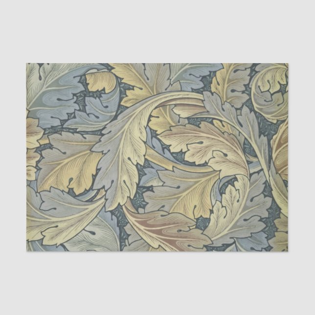 William Morris Acanthus Leaves Floral Art Nouvelle Seidenpapier (Vorderseite)