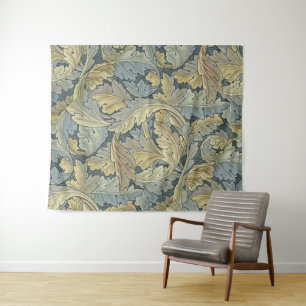 William Morris Acanthus Leaves Floral Art Nouvelle Wandteppich